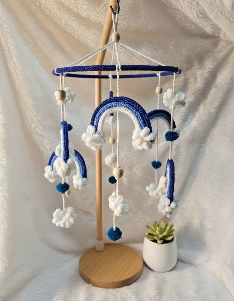 Handmade Crochet Hanging Crafted with Soft Colors