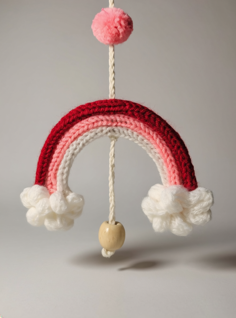 Crochet Pink Shade Hanging