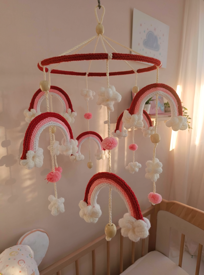 Crochet Pink Shade Hanging