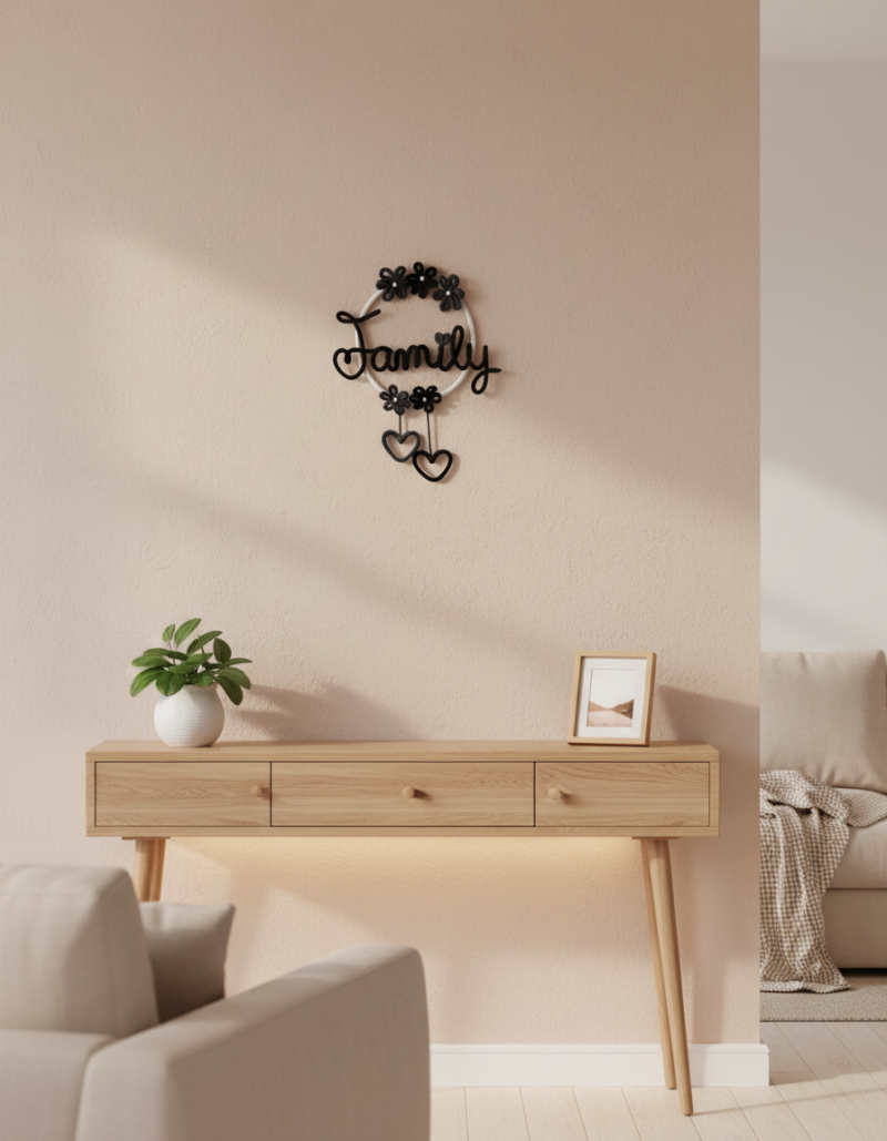 Handmade Custom Name Wall Hanging – Personalized Crochet Decor
