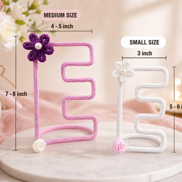 Personalized Crochet Letter, Freestanding Initial Decor, Nursery Shelf Decor, Custom Baby Name Letter, Baby Shower Gift