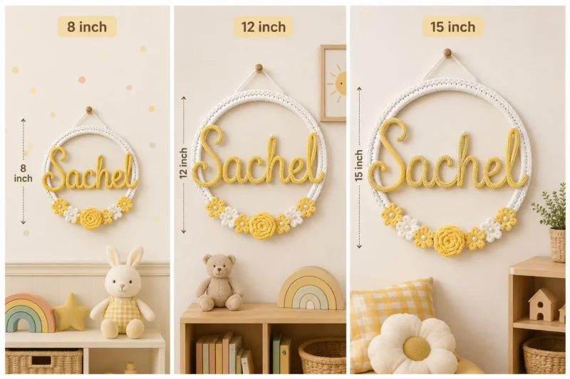 Personalized floral name hoop - handmade for your little one